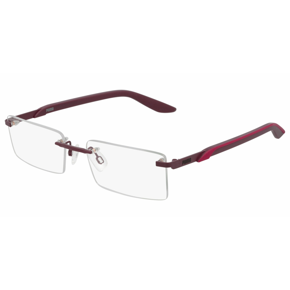 NWT PUMA PE0151OI 003 Burgundy Burgundy Eyeglasses